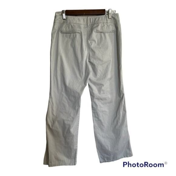 Ann Taylor Loft Pants Women's 8 Petite Beige Chino Casual - Picture 2 of 8